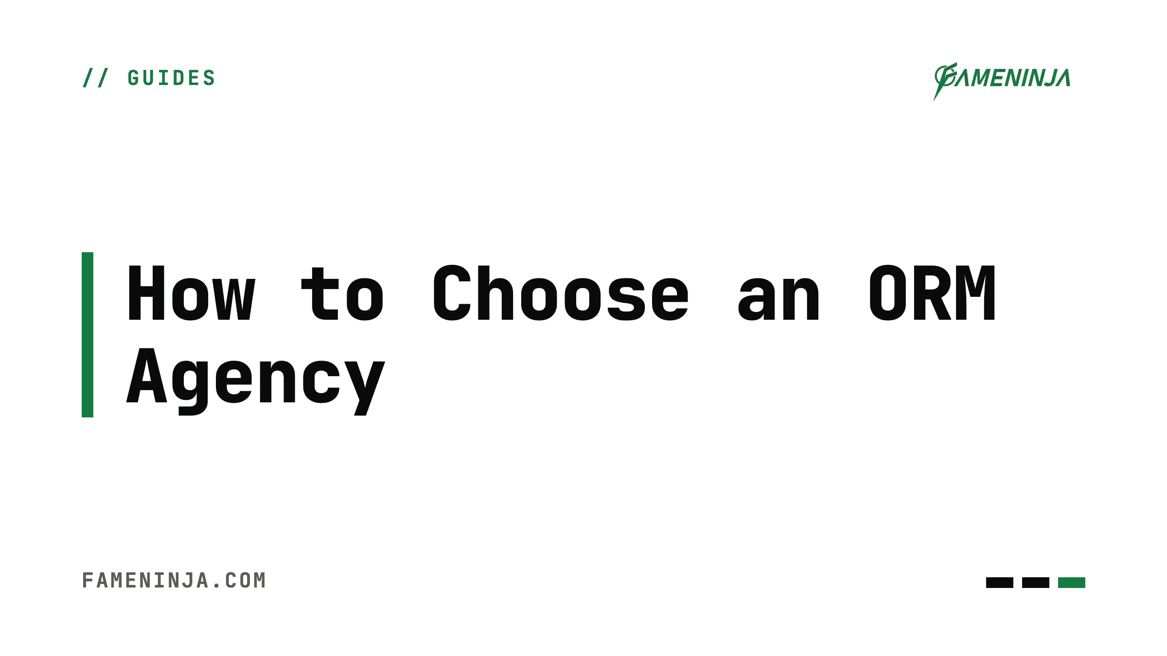 How to Choose an ORM Agency: 9 Questions to Ask Before You Sign - FameNinja